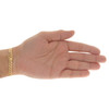 bracciale a maglie cubane Miami super solido in oro giallo 10k da 6,75 mm con chiusura a scatola da 8-9 pollici