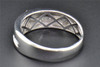 14K White Gold Diamond Wedding Band Round Cut Mens Engagement Ring 0.24 CT