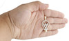 10K Yellow Gold Genuine Diamond Light Bulb Pendant 1.65" Mens Pave Charm 0.58 CT