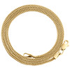 10K Yellow Gold 1.60mm Hollow Franco Chain 3D Square Box Necklae 16 - 30 Inches
