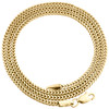 10K Yellow Gold 1.90mm Hollow Franco Chain 3D Square Box Necklae 18 - 30 Inches