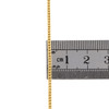 10K Yellow Gold 1.90mm Hollow Franco Chain 3D Square Box Necklae 18 - 30 Inches