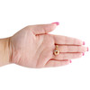 14K Tri-Color Gold Fancy Italian Love Knot Strukturierter Anhänger Damen Charm 0,85"