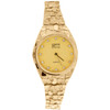 reloj Nugget Geneve Classic de oro amarillo de 10 quilates para hombre de 32 mm con esfera negra o champán