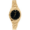 10K gult guld Herr Geneve Classic 32 mm Nugget Watch Svart eller Champagne Urtavla