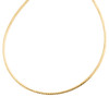 collana in oro giallo 14k da 1,50 mm con catena intrecciata italiana intrecciata a trama testurizzata 18"