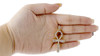 10K Yellow Gold Diamond 3D Ankh Cross Pendant 2" Mens Prong Set Charm 3.15 Ct.