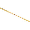 10K Yellow Gold 2.65mm Barrel Crystal Cut Italian Bead Chain Necklace 16-26 Inch