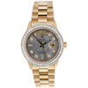 Rolex president day-date 36 mm prinsesslipad diamant klocka 4,80 ct.