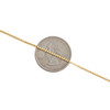 10K Yellow Gold 1.10mm Solid Square Italian Box Chain Womens Necklace 16" - 24"