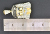 Black Diamond Pendant Mini Jesus Piece Sterling Silver Charm 0.70 CT w/ Chain