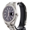Mens Rolex DateJust 41 Diamond Watch Ref. # 126300 Black Stick Dial 2.03 CT.