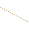 10K Yellow Gold 1.20mm Solid Singapore Link Chain Spring Ring Necklace 16" - 24"