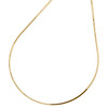 10K Yellow Gold 0.85mm Solid Diamond Cut Round Snake Chain Necklace 16" - 24"