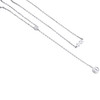 Solid 18K White Gold Rosary Designer Inspired 40cm Necklace - Special Order Only