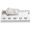 Real Diamond Mico Mini Jesus Face Pendant 10K White Gold 0.24 Ct Round Cut Charm