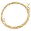 10K Yellow Gold 0.80mm Diamond Cut Beaded Chain Italian Necklace 16 - 24 Inches