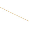 10K Yellow Gold 1mm Diamond Cut Beaded Chain Fancy Italian Necklace 16 - 24 Inch