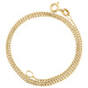 10K Yellow Gold 1mm Diamond Cut Beaded Chain Fancy Italian Necklace 16 - 24 Inch