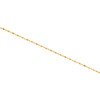 10K Yellow Gold 1mm Beaded Chain Fancy Italian Statement Necklace 16 - 24 Inch