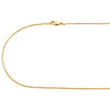 10K Yellow Gold 1.25mm Round Spiga Link Chain Fancy Italian Necklace 16-24 Inch