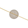 10K Yellow Gold 1.25mm Round Spiga Link Chain Fancy Italian Necklace 16-24 Inch