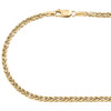 10K Yellow Gold 2.50mm Round Spiga Link Chain Fancy Italian Necklace 22-30 Inch