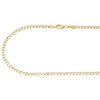 1/10th 10K Yellow Gold 3.30mm Diamond Cut Curb Cuban Chain Necklace 16- 24 Inch