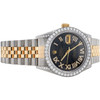 Rolex Datejust 16013 Diamantuhr 18 Karat Gold/Stahl 36 mm Meteoritenzifferblatt 5,40 ct.