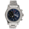 Breitling A13371 Super Avenger 48mm XL Blue Dial Automatic Diamond Watch 3.60 CT
