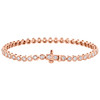 14K Rose Gold Round Diamond 3.75mm Milgrain Prong Set Tennis Bracelet 7" | 2 CT.