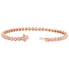 14K Rose Gold Round Diamond 3.75mm Milgrain Prong Set Tennis Bracelet 7" | 2 CT.