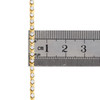 10K Yellow Gold Round Diamond 2.50mm Prong Set X Link Tennis Bracelet 7" | 1 CT.
