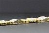 10K Yellow Gold Mens Genuine Diamond Link Bracelet Round Pave Set 8.5" 2.81 Ct.