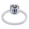 Diamond Cocktail Ring Ladies White Gold Genuine Blue Sapphire Design 1.11 Tcw.