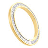 Bisel de diamantes de talla princesa en oro macizo, apto para Rolex Datejust President de 26 mm, 2,05 ct