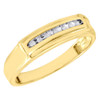 Diamond Trio Set 10K Yellow Gold Ladies Engagement Ring Mens Wedding Band 1/4 CT.