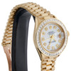 Rolex datejust president princess cut diamantklocka 18k guld 26mm moppurtavla 2 ct.