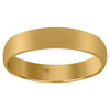 10K Yellow Gold Unisex Solid Plain Regular Fit 4mm Wedding Band Sizes 5 - 14