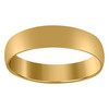 ehering aus 10-karätigem Gelbgold, Unisex, einfarbig, normale Passform, 5 mm, Größen 5–14