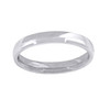 14K vitguld unisex solid kupolformad komfortpassform 3 mm bröllopsband storlekar 5 till 14