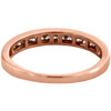 10K Rose Gold Brown Diamond Anniversary Ring Channel Set 3mm Wedding Band 1/4 CT