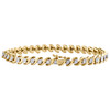 10K Yellow Gold Diamond S-Link Tennis Statement Bracelet 7" | 5.50mm | 1/2 CT.