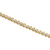 tennis-Statement-Armband aus 10-karätigem Gelbgold mit Diamanten und S-Gliedern, 7" | 5,50 mm | 1/2 ct.