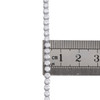 14K White Gold Round Cut Diamond 4-Prong Tennis Link Bracelet 7" | 3.50mm | 3 CT