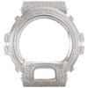 Casio Mens Real White Diamond Custom Watch Case For G-Shock Model DW6900 3 CT. JFL