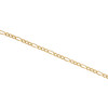 14K Yellow Gold Unisex 2mm Solid Plain Figaro Link Bracelet / Anklet 7 - 10 Inch