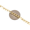 Genuine 14K Yellow Gold 5.90mm Solid Plain Figaro Link Chain Necklace 18-30 Inch