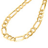 Genuine 14K Yellow Gold 10mm Solid Plain Figaro Link Chain Necklace 20-30 Inch