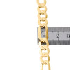 Collar de cadena de eslabones Figaro liso macizo de 10 mm de oro amarillo genuino de 14 k de 20 a 30 pulgadas